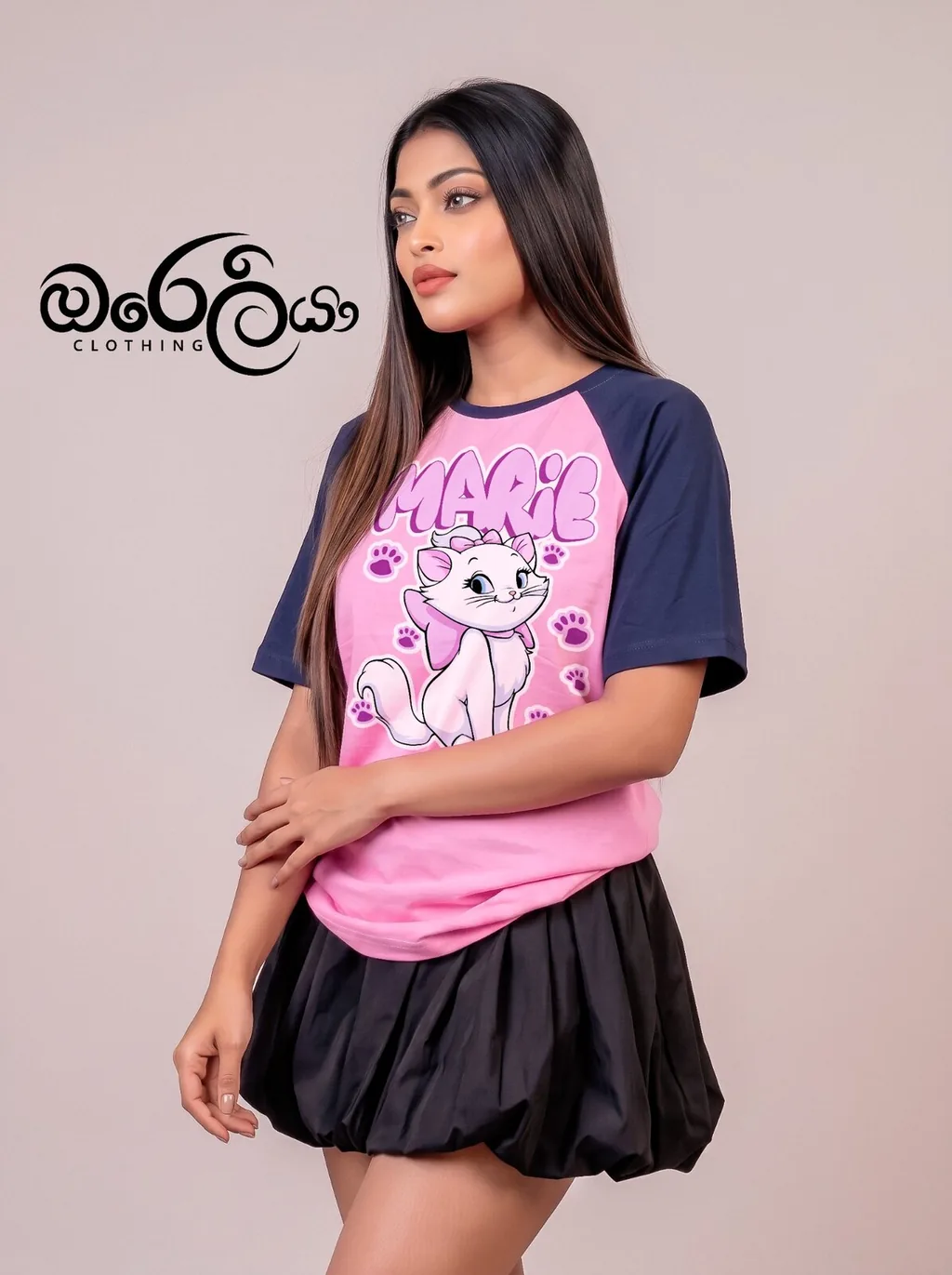 Marie Charm Raglan T-Shirt